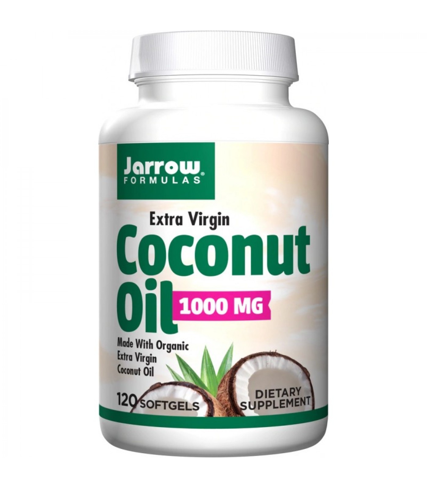 Jarrow Formulas Coconut Oil 1000mg Extra Virgin - Екстракт от Кокосово Масло
